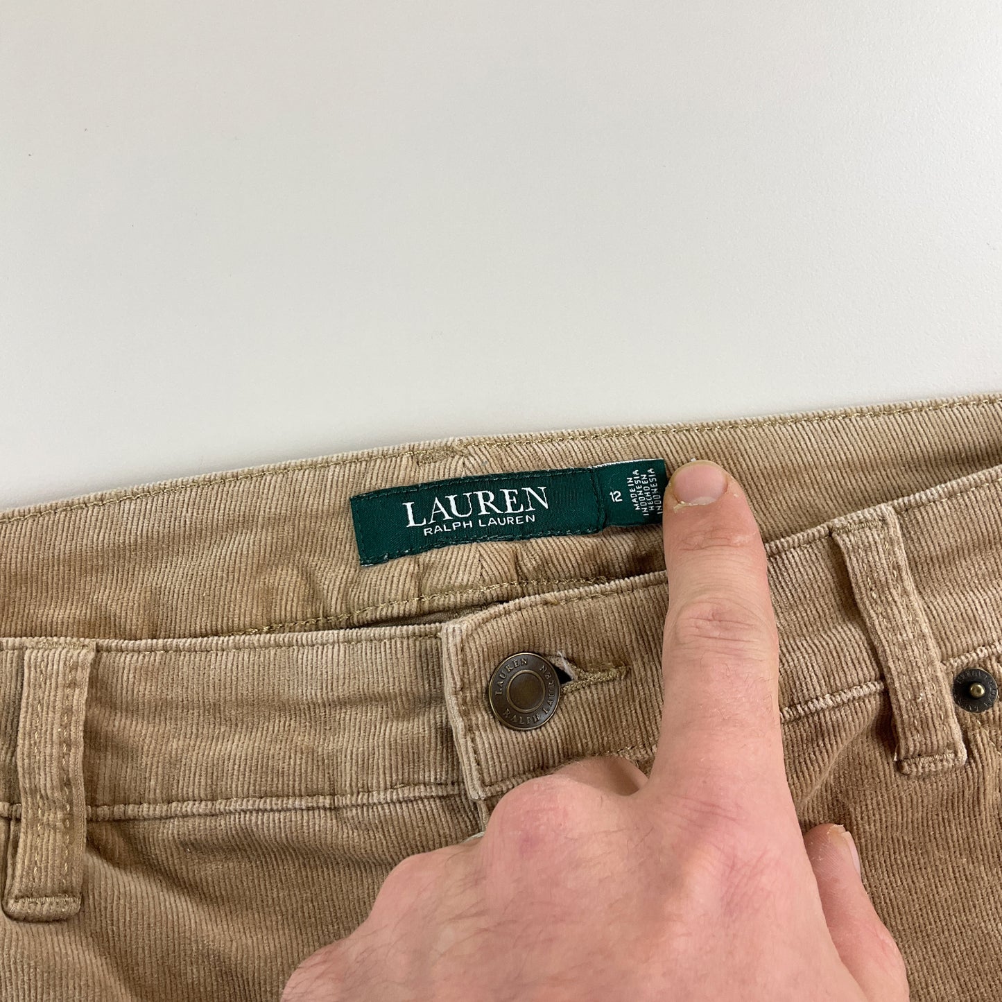 Ralph Lauren Cord Green Label Hose - W33 L34 fit-RALPH LAUREN-olesstore-vintage-secondhand-shop-austria-österreich