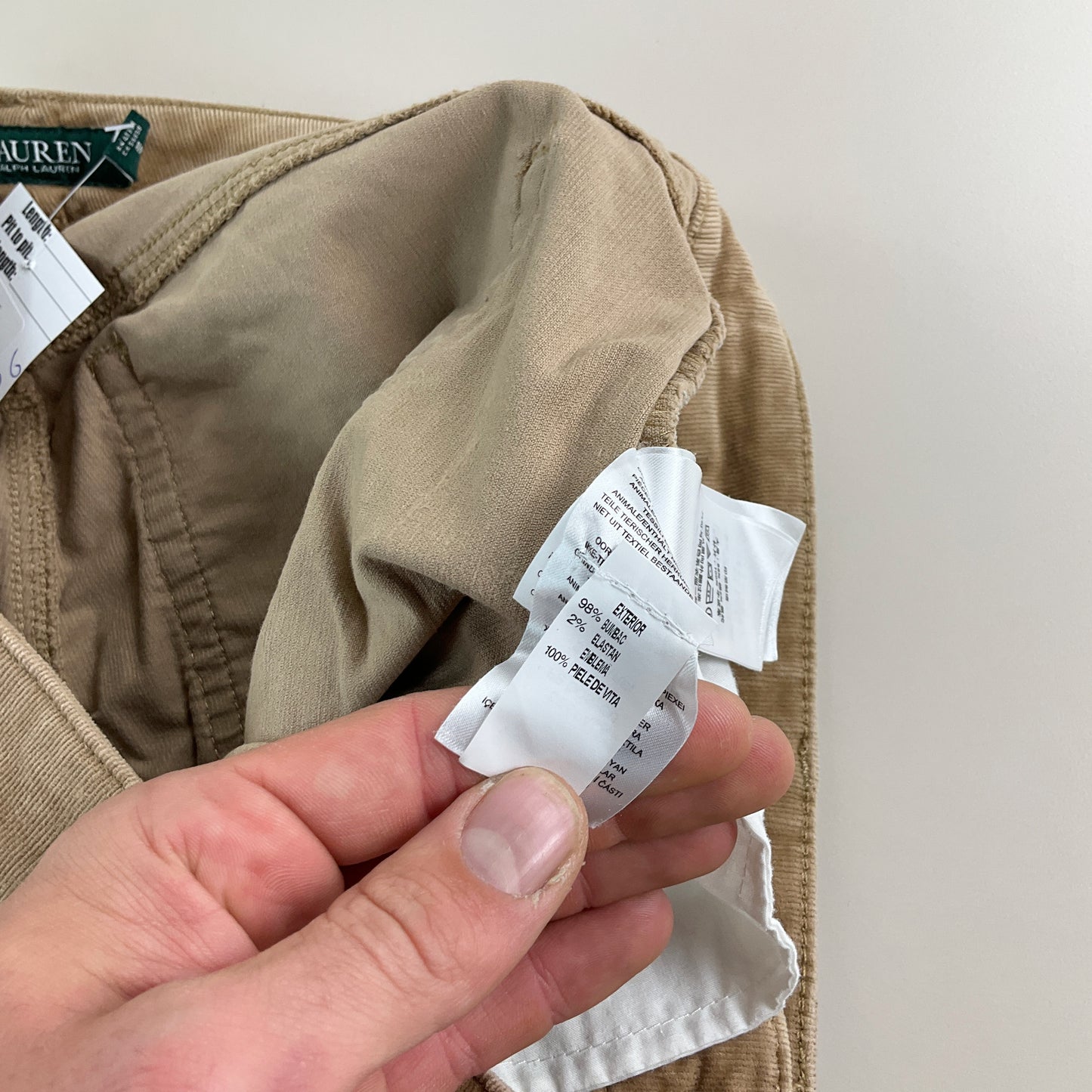 Ralph Lauren Cord Green Label Hose - W33 L34 fit-RALPH LAUREN-olesstore-vintage-secondhand-shop-austria-österreich