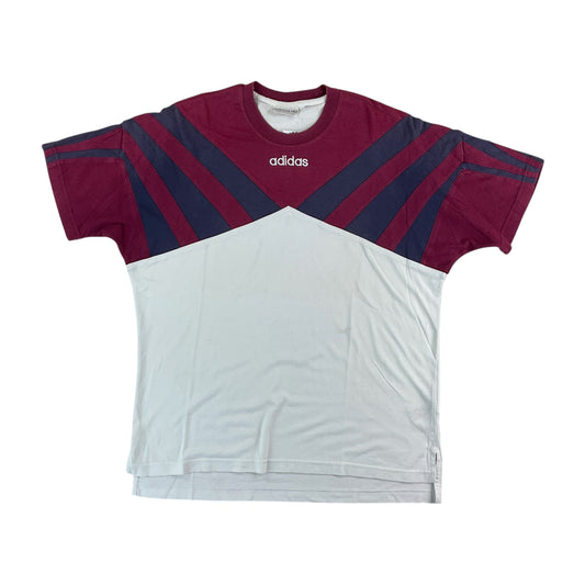 Adidas 90s Rare Center Logo T-Shirt - XL-ADIDAS-olesstore-vintage-secondhand-shop-austria-österreich