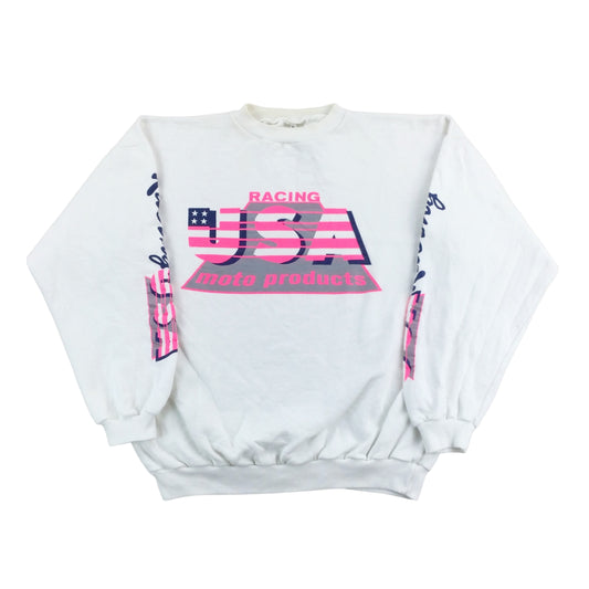 Racing USA Moto Sweatshirt - XL-Racing USA Moto-olesstore-vintage-secondhand-shop-austria-österreich