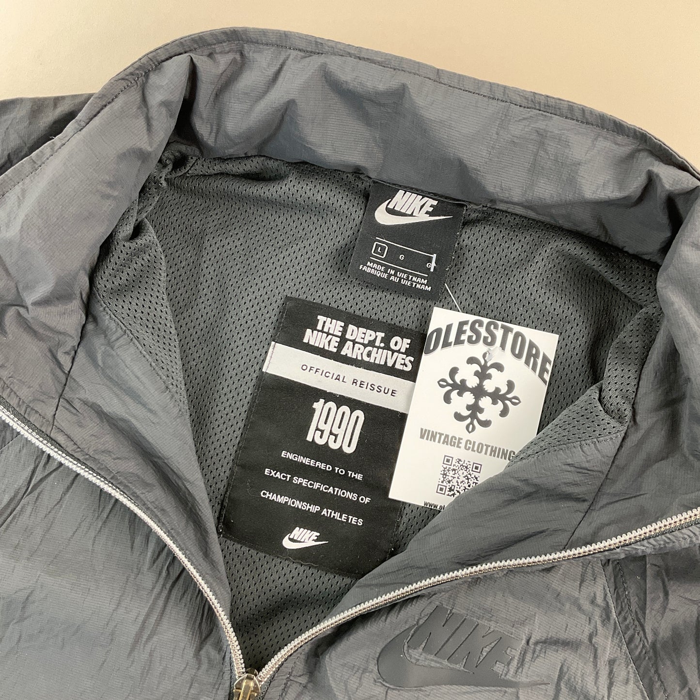 Nike Sport Jacke - Large-NIKE-olesstore-vintage-secondhand-shop-austria-österreich