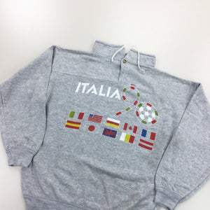 Italia 1990 Sweatshirt - Large-Italia-olesstore-vintage-secondhand-shop-austria-österreich