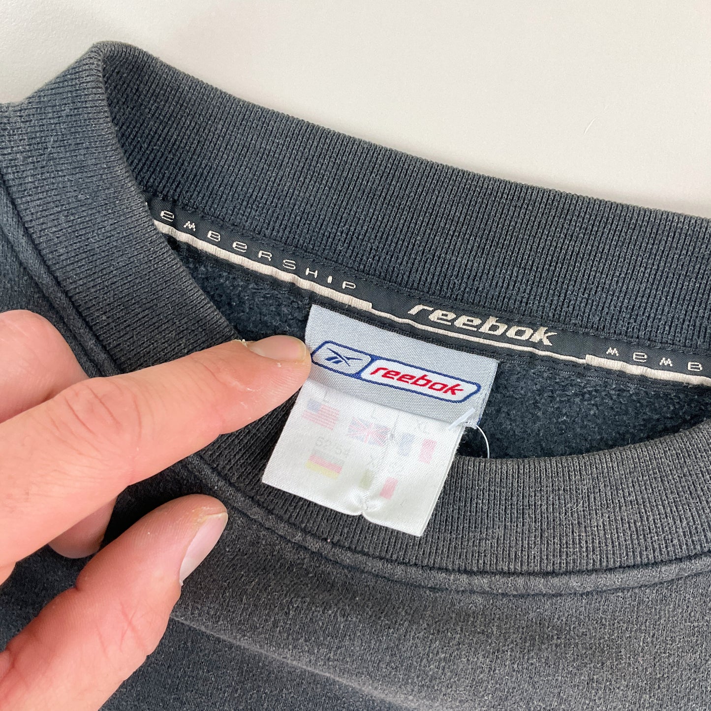 Reebok Membership 90s Sweatshirt - Large-REEBOK-olesstore-vintage-secondhand-shop-austria-österreich