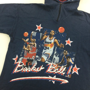 Basketball Hooded T-Shirt - Large-Phoenix Star-olesstore-vintage-secondhand-shop-austria-österreich