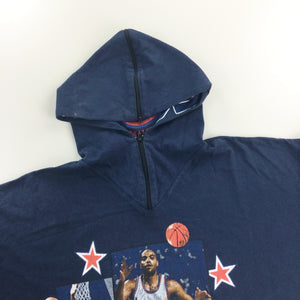 Basketball Hooded T-Shirt - Large-Phoenix Star-olesstore-vintage-secondhand-shop-austria-österreich