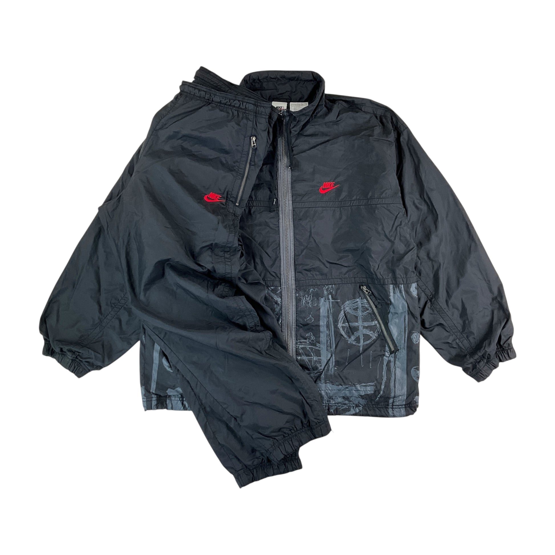 Nike 90s Just Do It Retro Trainingsanzug - Large-NIKE-olesstore-vintage-secondhand-shop-austria-österreich