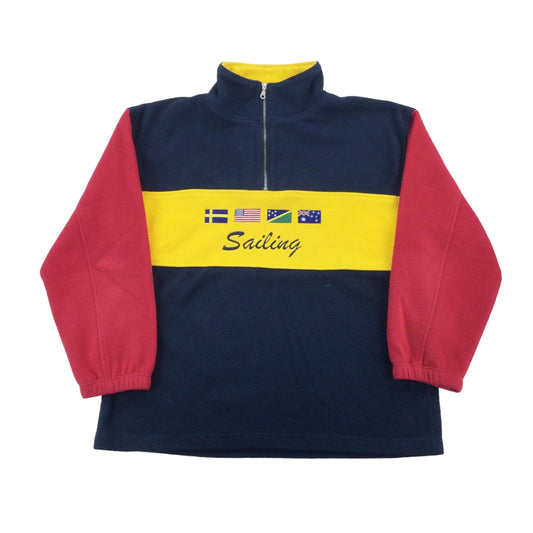 Sailing 1/4 Zip Fleece Jumper - Medium-Three Sixty Sailing-olesstore-vintage-secondhand-shop-austria-österreich