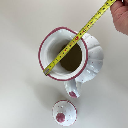 Gmundner Keramik Barock Krug Tupferl Rosa 22cm-Gmundner Keramik-olesstore-vintage-secondhand-shop-austria-österreich