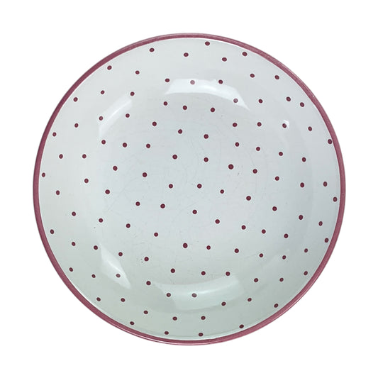 Gmundner Keramik Dessertteller Tupferl Rosa Ø20cm-Gmundner Keramik-olesstore-vintage-secondhand-shop-austria-österreich