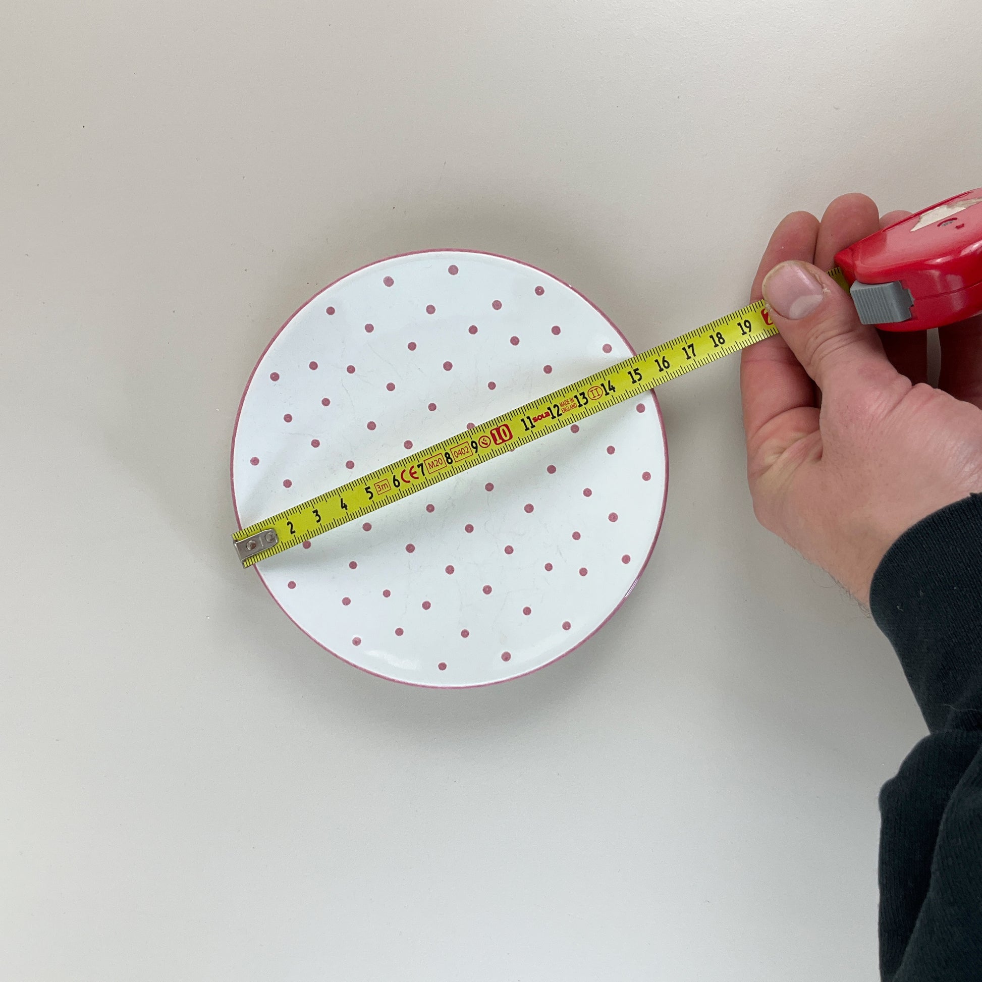 Gmundner Keramik Unterteller Tupferl Rosa Ø15cm-Gmundner Keramik-olesstore-vintage-secondhand-shop-austria-österreich