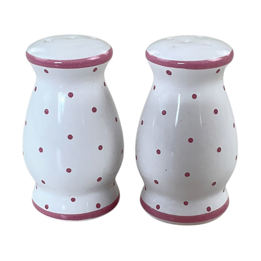 Gmundner Keramik Salz- und Pfefferstreuer Tupferl Rosa-Gmundner Keramik-olesstore-vintage-secondhand-shop-austria-österreich