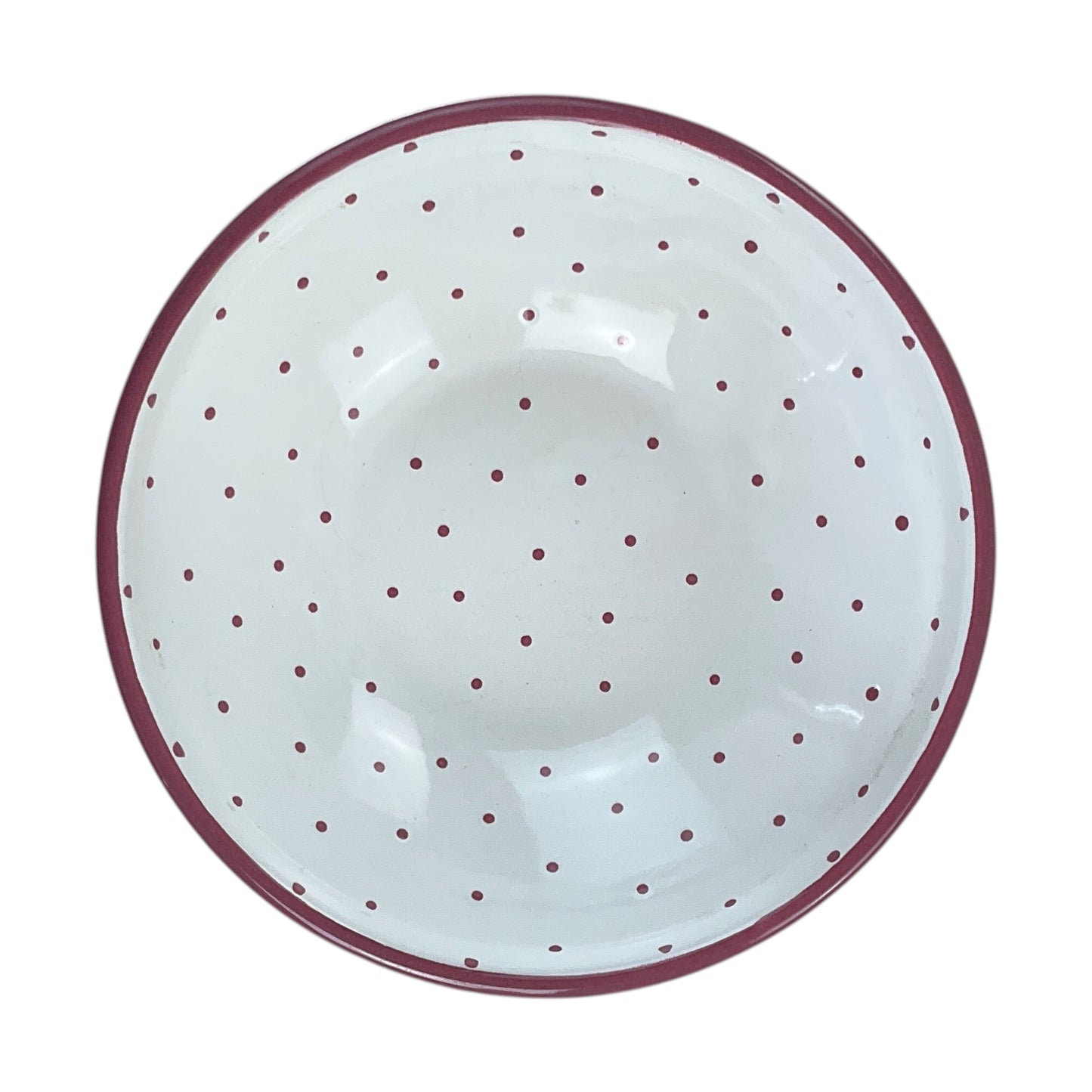 Gmundner Keramik Schüssel Tupferl Rosa Ø17cm-Gmundner Keramik-olesstore-vintage-secondhand-shop-austria-österreich