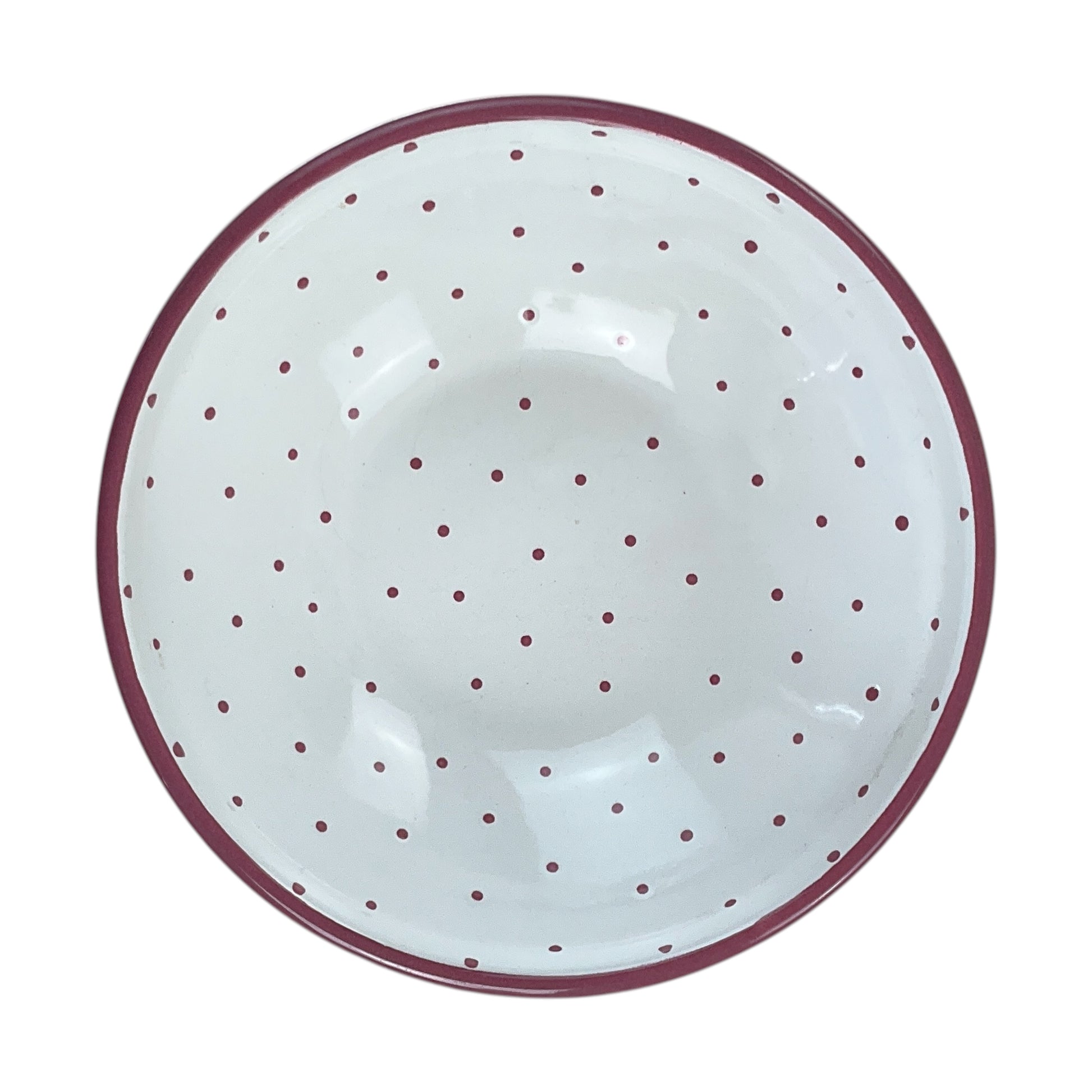 Gmundner Keramik Schüssel Tupferl Rosa Ø17cm-Gmundner Keramik-olesstore-vintage-secondhand-shop-austria-österreich