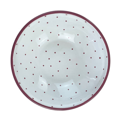 Gmundner Keramik Schüssel Tupferl Rosa Ø17cm-Gmundner Keramik-olesstore-vintage-secondhand-shop-austria-österreich