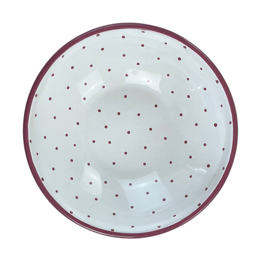 Gmundner Keramik Schüssel Tupferl Rosa Ø17cm-Gmundner Keramik-olesstore-vintage-secondhand-shop-austria-österreich