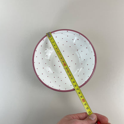 Gmundner Keramik Schüssel Tupferl Rosa Ø17cm-Gmundner Keramik-olesstore-vintage-secondhand-shop-austria-österreich