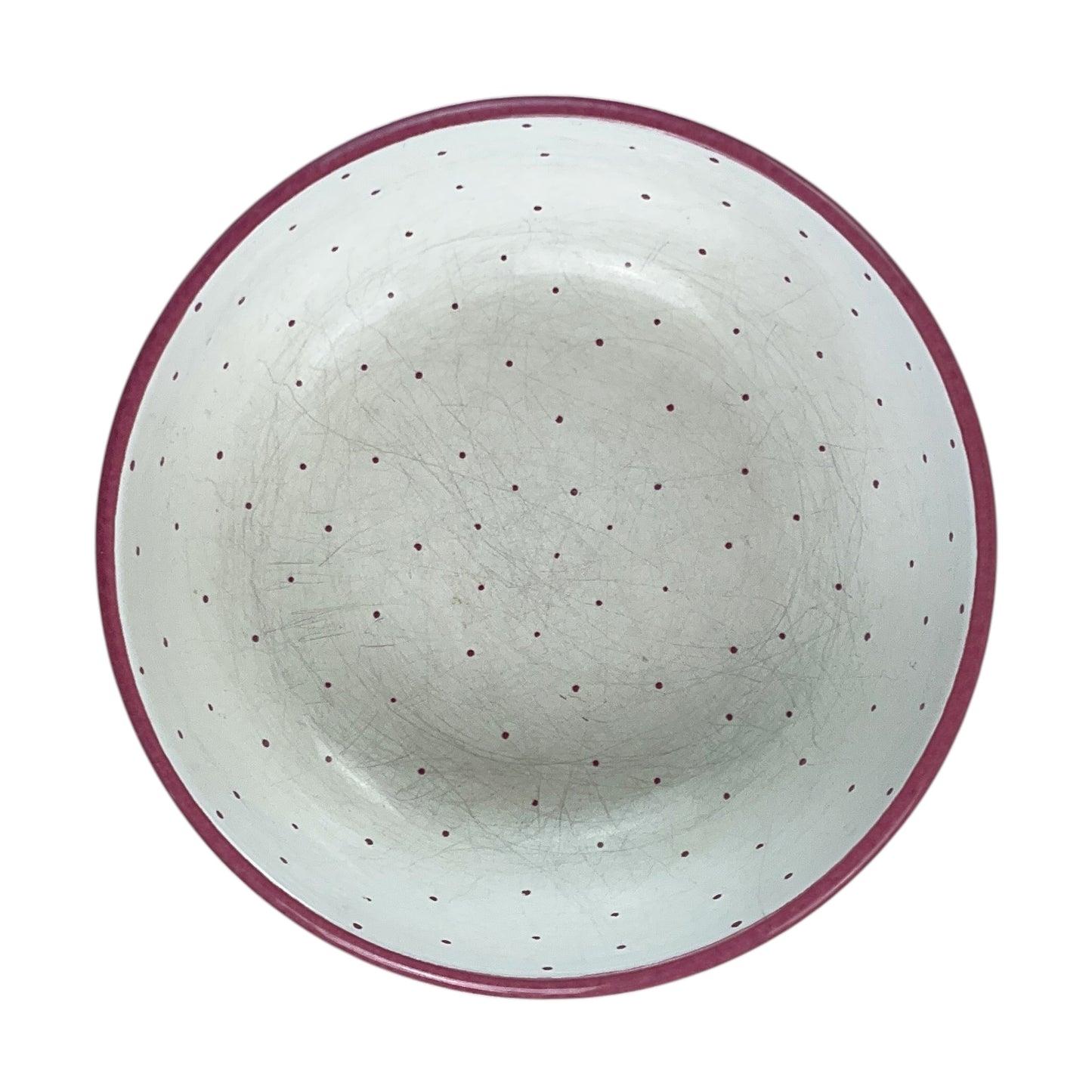 Gmundner Keramik Schüssel Tupferl Rosa Ø19cm-Gmundner Keramik-olesstore-vintage-secondhand-shop-austria-österreich