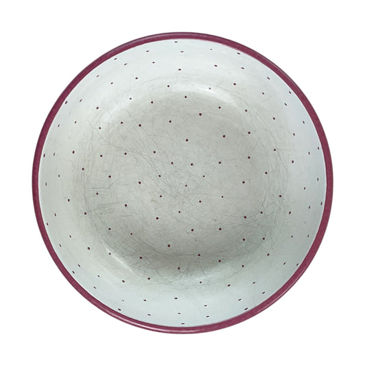 Gmundner Keramik Schüssel Tupferl Rosa Ø19cm-Gmundner Keramik-olesstore-vintage-secondhand-shop-austria-österreich