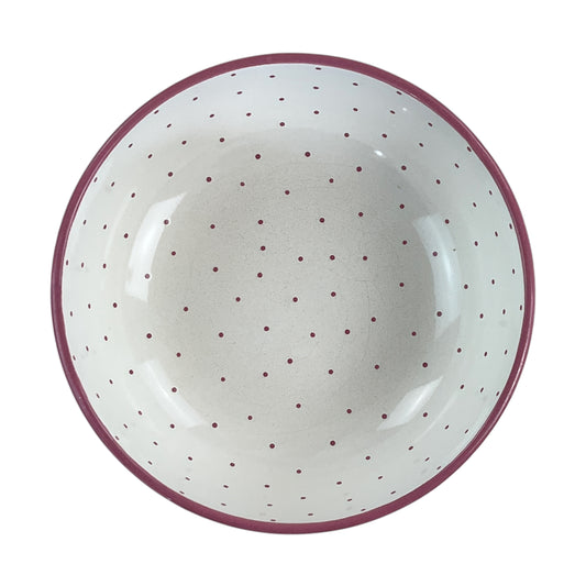 Gmundner Keramik Schüssel Tupferl Rosa Ø20,5cm-Gmundner Keramik-olesstore-vintage-secondhand-shop-austria-österreich