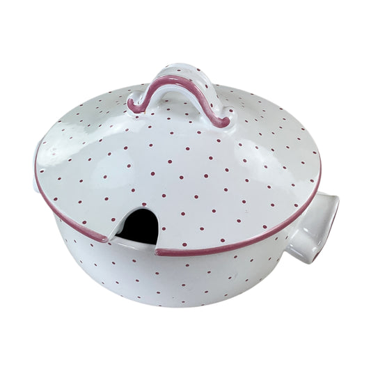 Gmundner Keramik Suppentopf Tupferl Rosa Ø23,5 cm-Gmundner Keramik-olesstore-vintage-secondhand-shop-austria-österreich