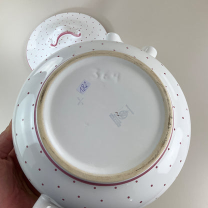 Gmundner Keramik Suppentopf Tupferl Rosa Ø23,5 cm-Gmundner Keramik-olesstore-vintage-secondhand-shop-austria-österreich