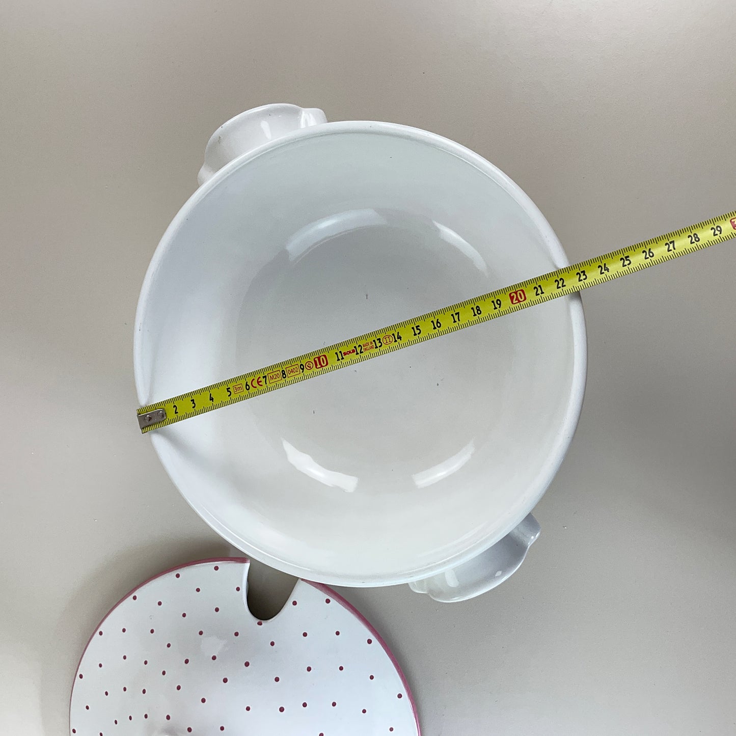 Gmundner Keramik Suppentopf Tupferl Rosa Ø23,5 cm-Gmundner Keramik-olesstore-vintage-secondhand-shop-austria-österreich