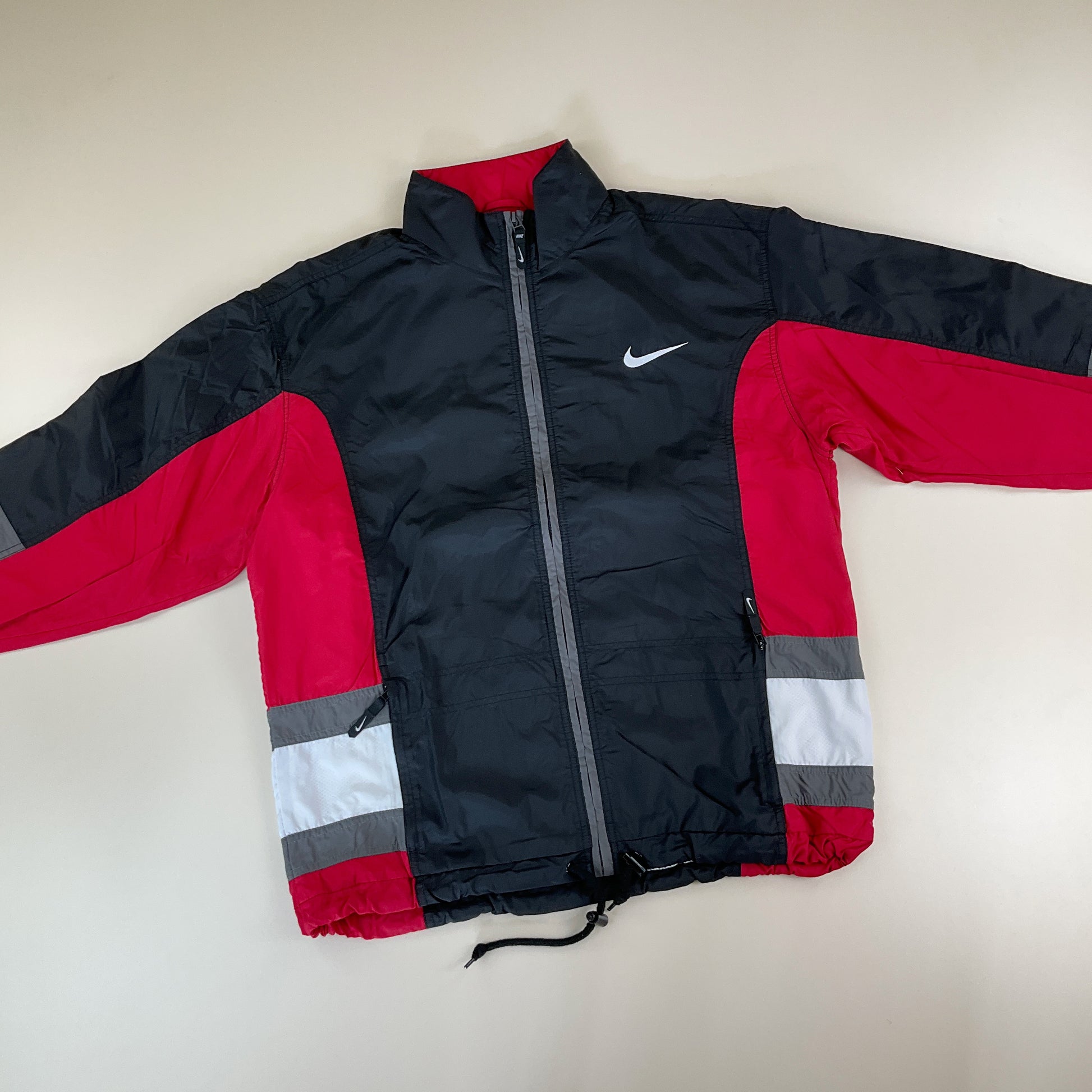 Nike 90s Swoosh leichte Jacke - Medium-NIKE-olesstore-vintage-secondhand-shop-austria-österreich