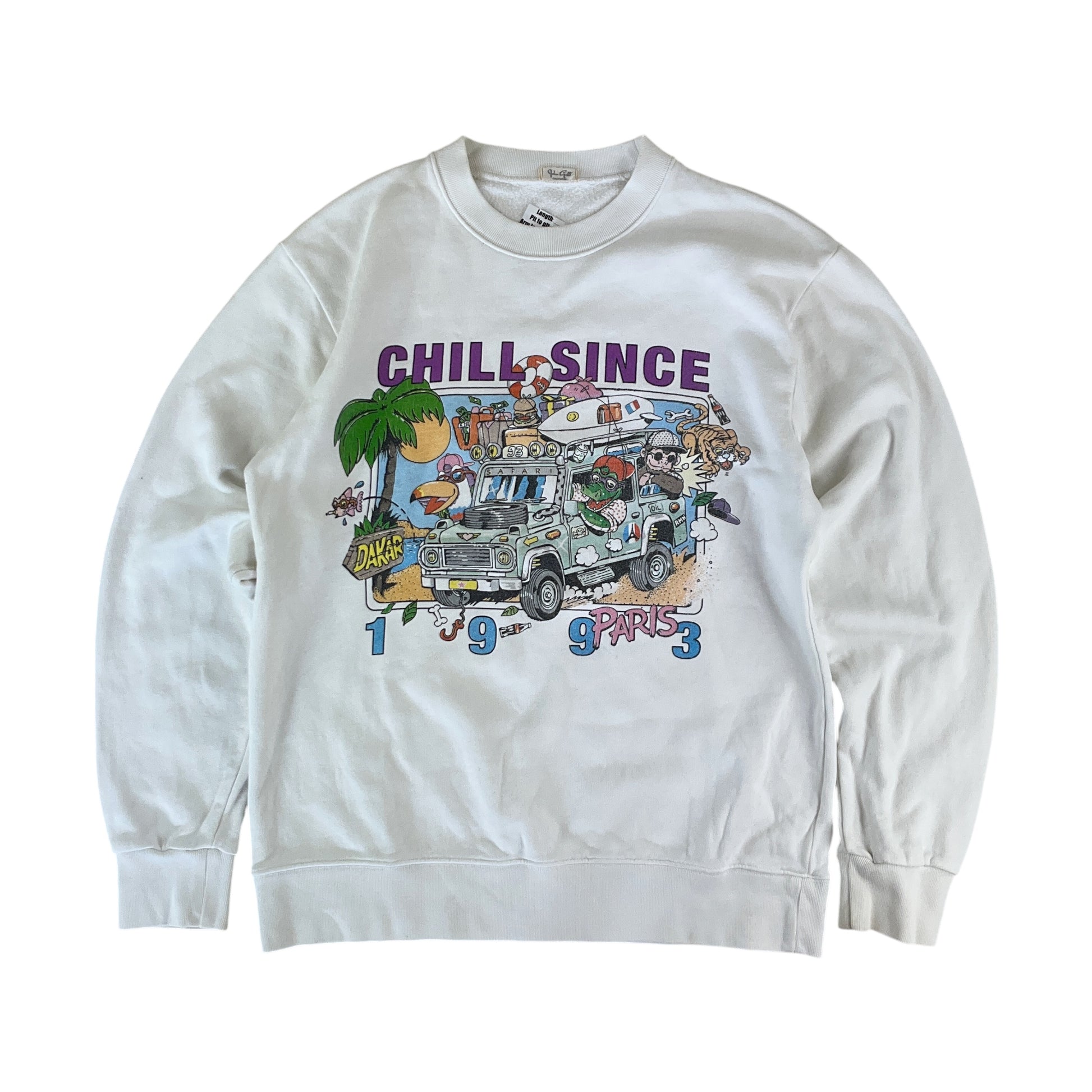 Paris "Chill since 1993" Sweatshirt - XL-John-olesstore-vintage-secondhand-shop-austria-österreich
