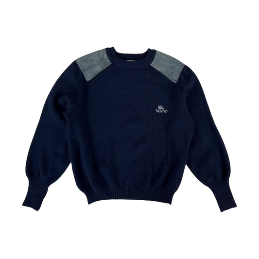 Burberry 90s Woll- Sweatshirt - Damen/S-Burberry-olesstore-vintage-secondhand-shop-austria-österreich