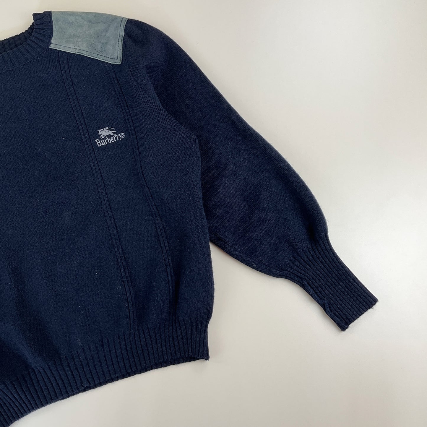 Burberry 90s Woll- Sweatshirt - Damen/S-Burberry-olesstore-vintage-secondhand-shop-austria-österreich