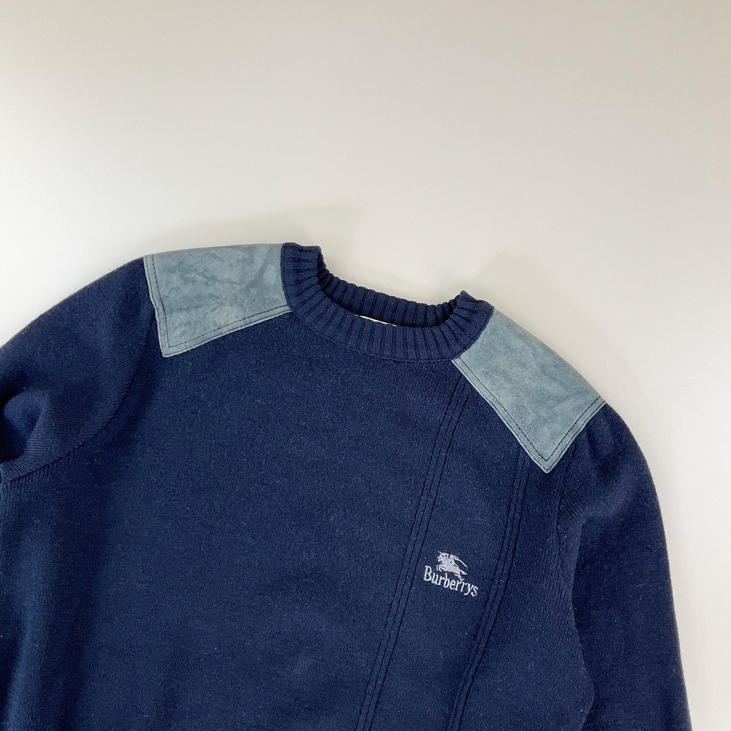 Burberry 90s Woll- Sweatshirt - Damen/S-Burberry-olesstore-vintage-secondhand-shop-austria-österreich