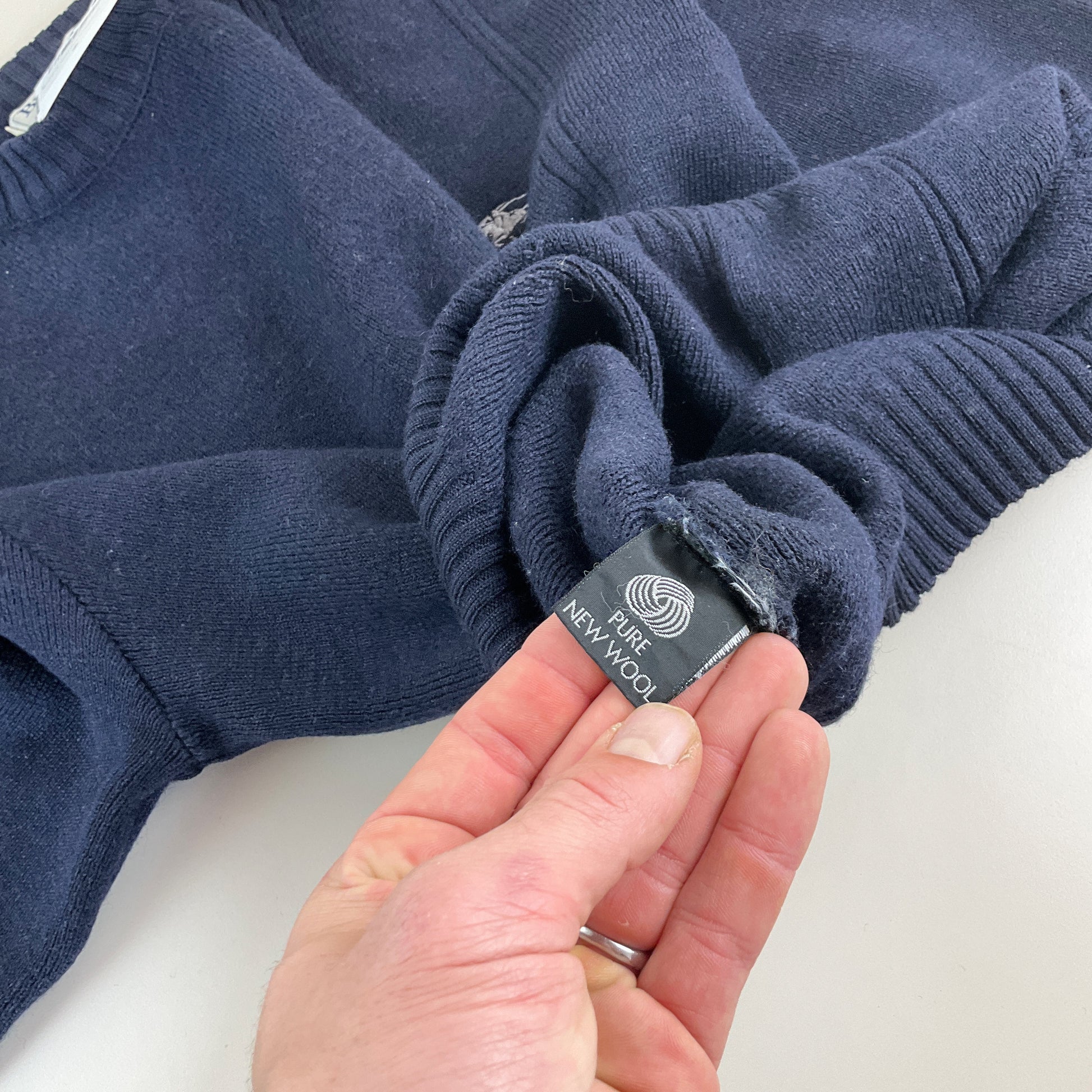 Burberry 90s Woll- Sweatshirt - Damen/S-Burberry-olesstore-vintage-secondhand-shop-austria-österreich