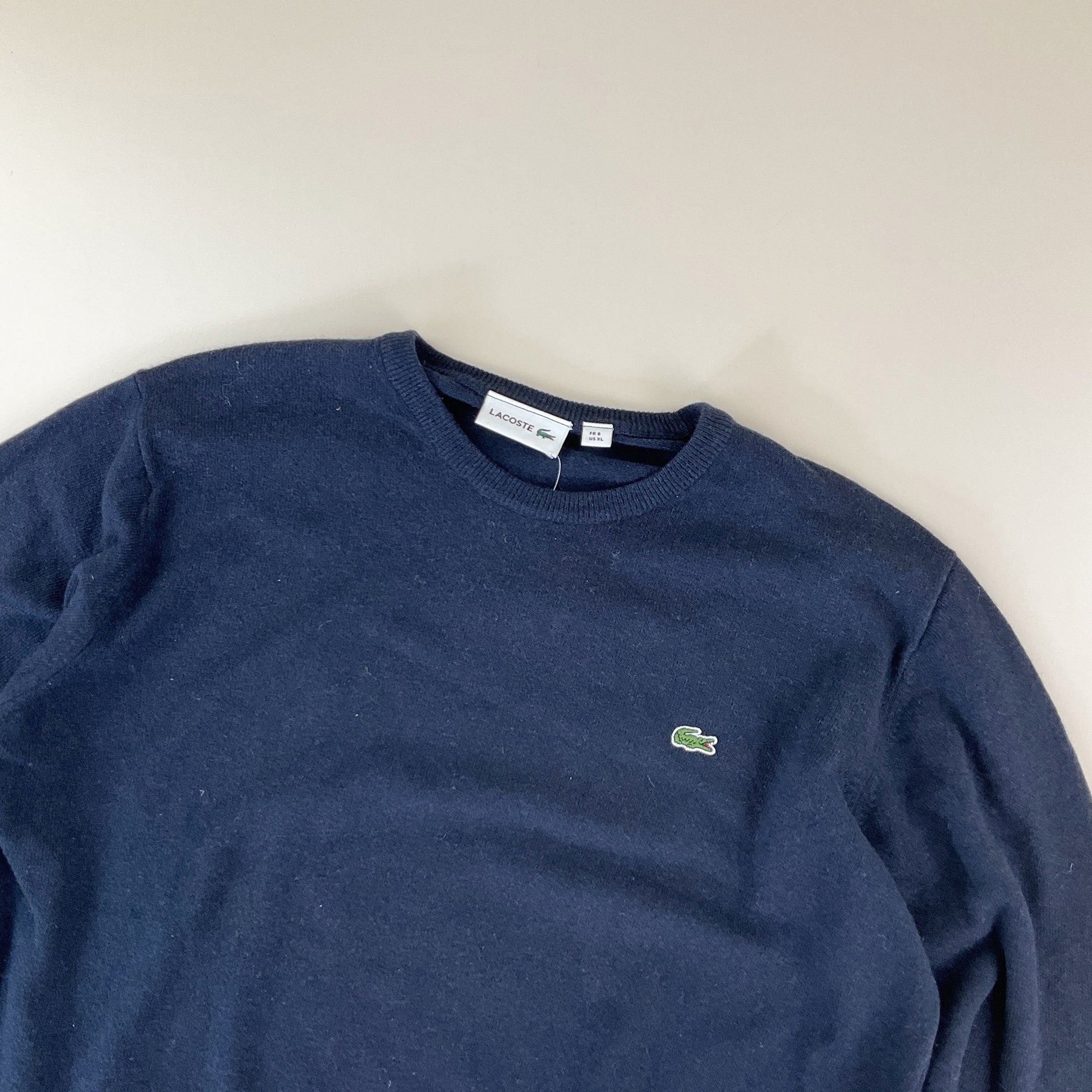 Lacoste Basic Sweatshirt - XL-LACOSTE-olesstore-vintage-secondhand-shop-austria-österreich