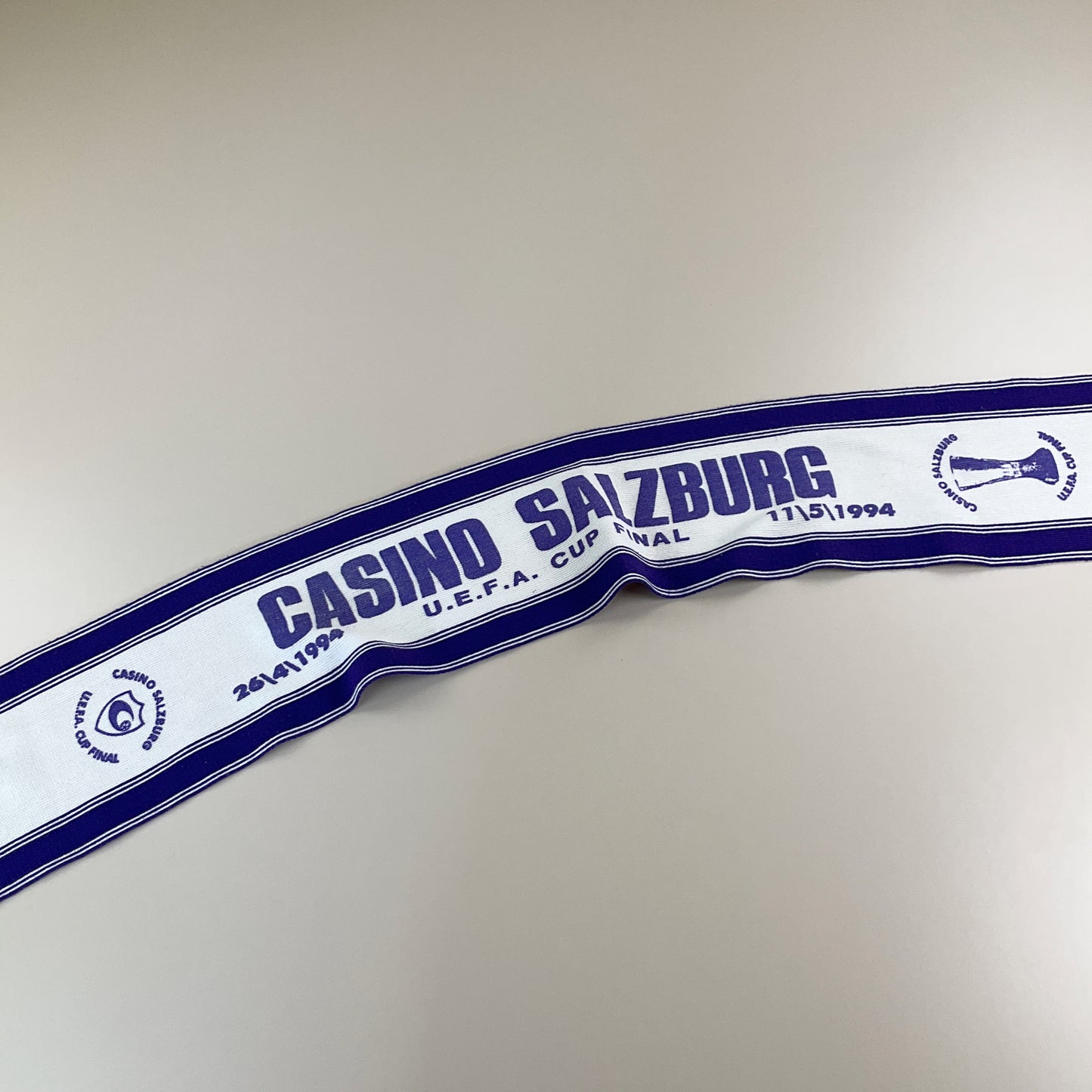 Casino Salzburg 1994 UEFA Cup Finale Schal-Casino Salzburg-olesstore-vintage-secondhand-shop-austria-österreich
