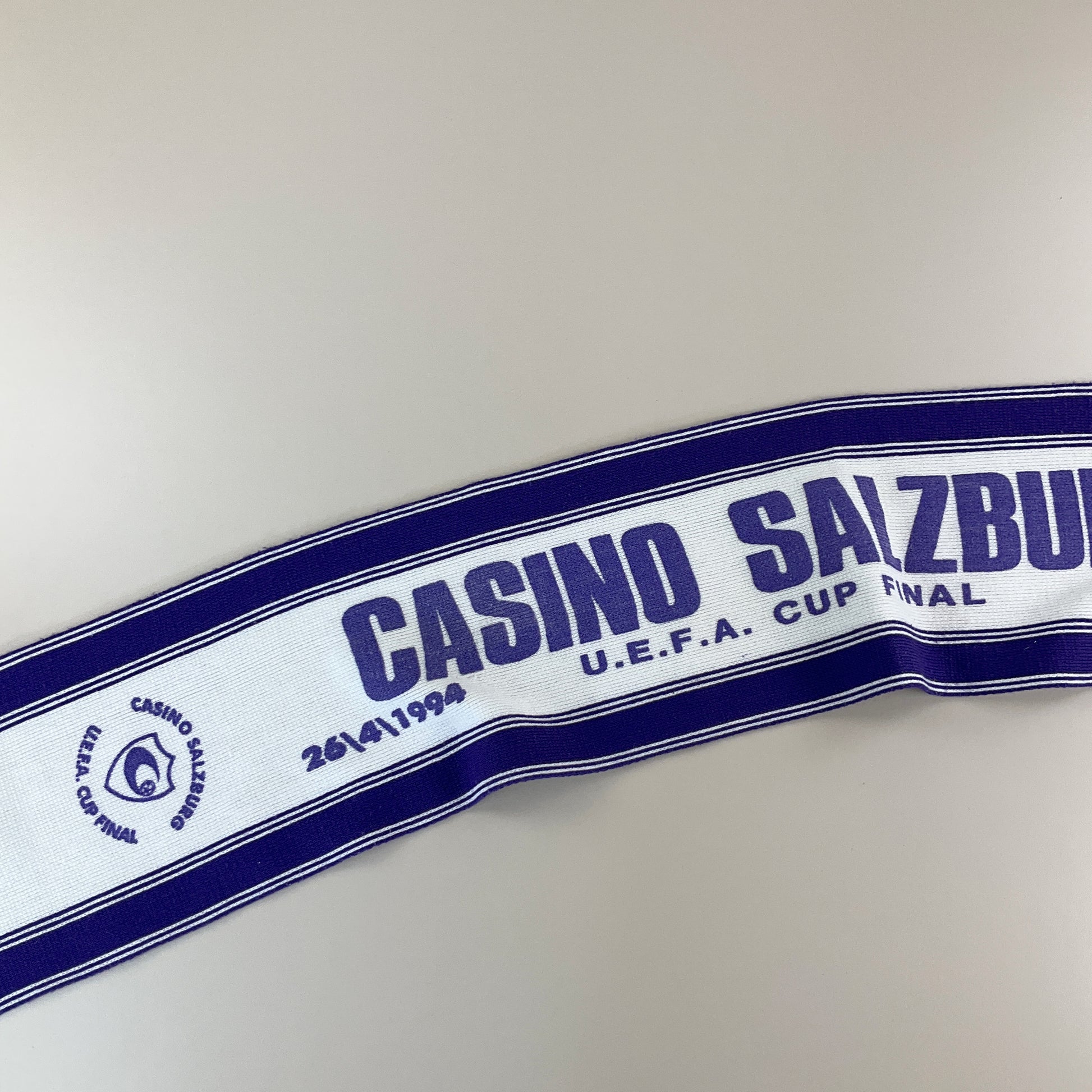 Casino Salzburg 1994 UEFA Cup Finale Schal-Casino Salzburg-olesstore-vintage-secondhand-shop-austria-österreich