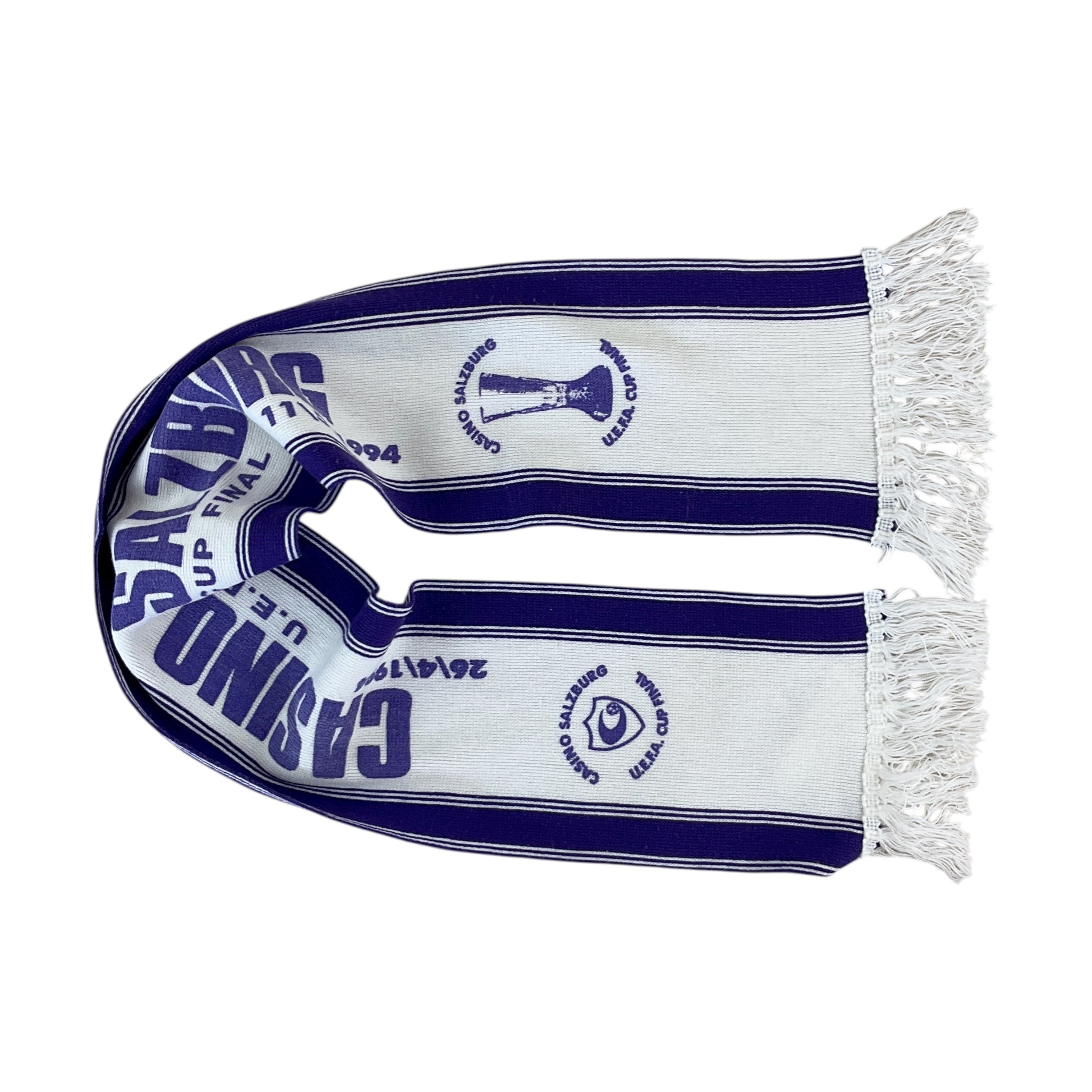 Casino Salzburg 1994 UEFA Cup Finale Schal-Casino Salzburg-olesstore-vintage-secondhand-shop-austria-österreich