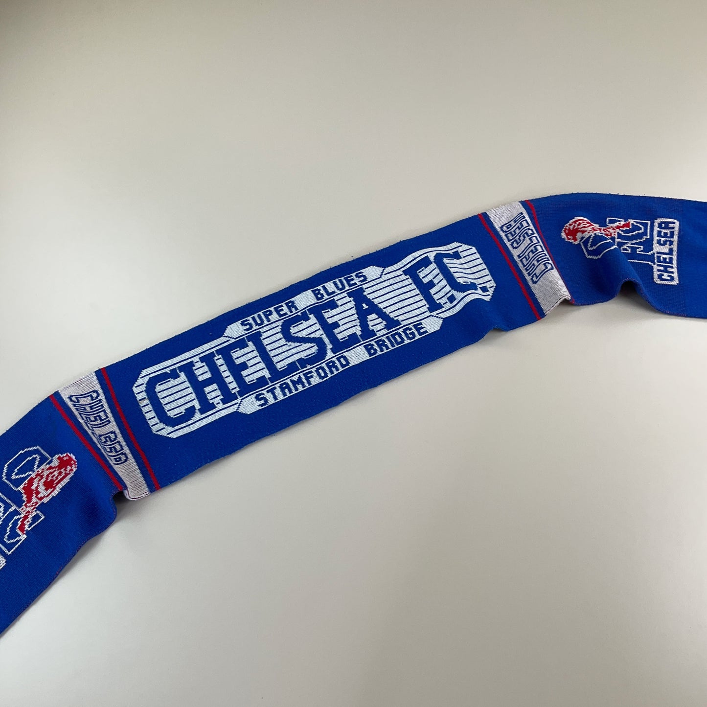 Chelsea FC Super Blues 90s Schal-Austria Lustenau-olesstore-vintage-secondhand-shop-austria-österreich