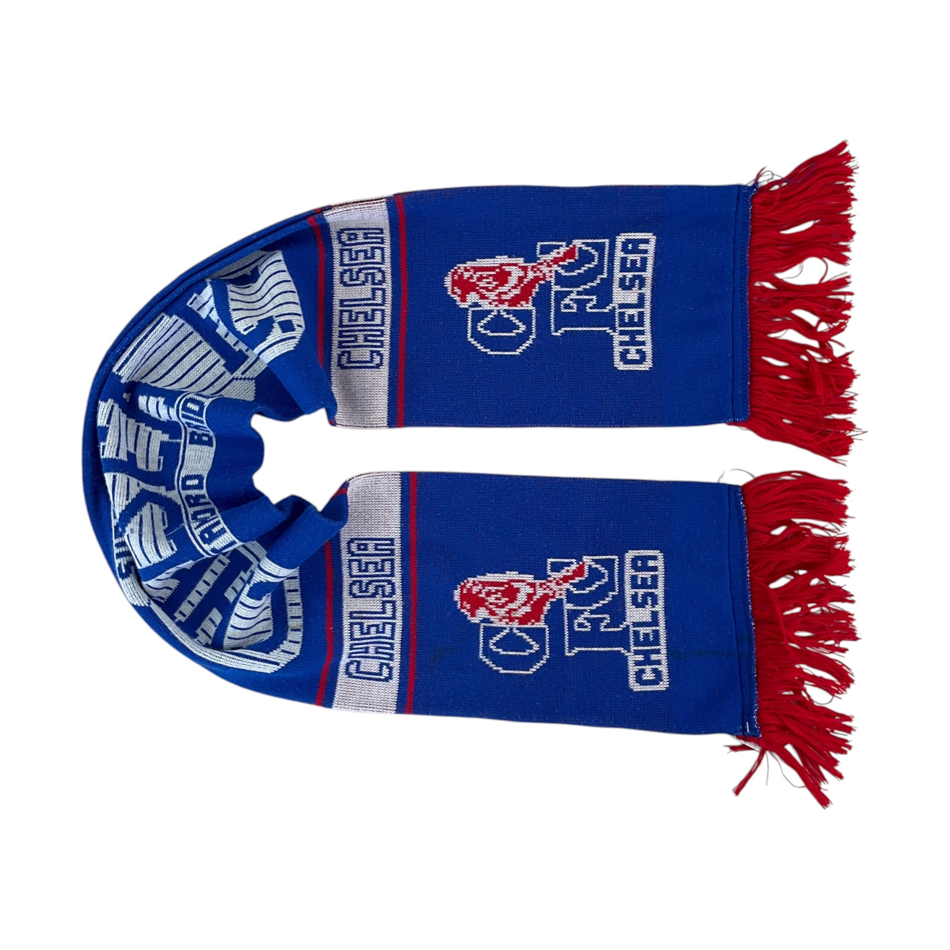 Chelsea FC Super Blues 90s Schal-Austria Lustenau-olesstore-vintage-secondhand-shop-austria-österreich