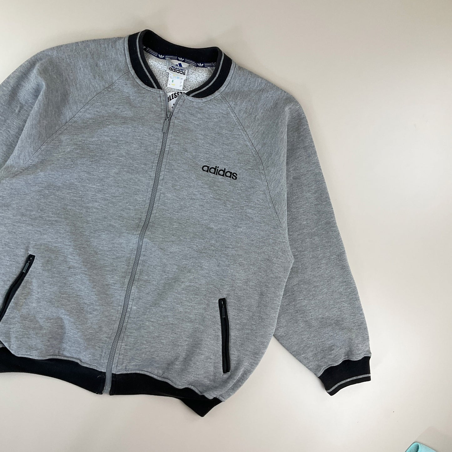 Adidas 90s Baumwolle Jacke - Large-Adidas-olesstore-vintage-secondhand-shop-austria-österreich