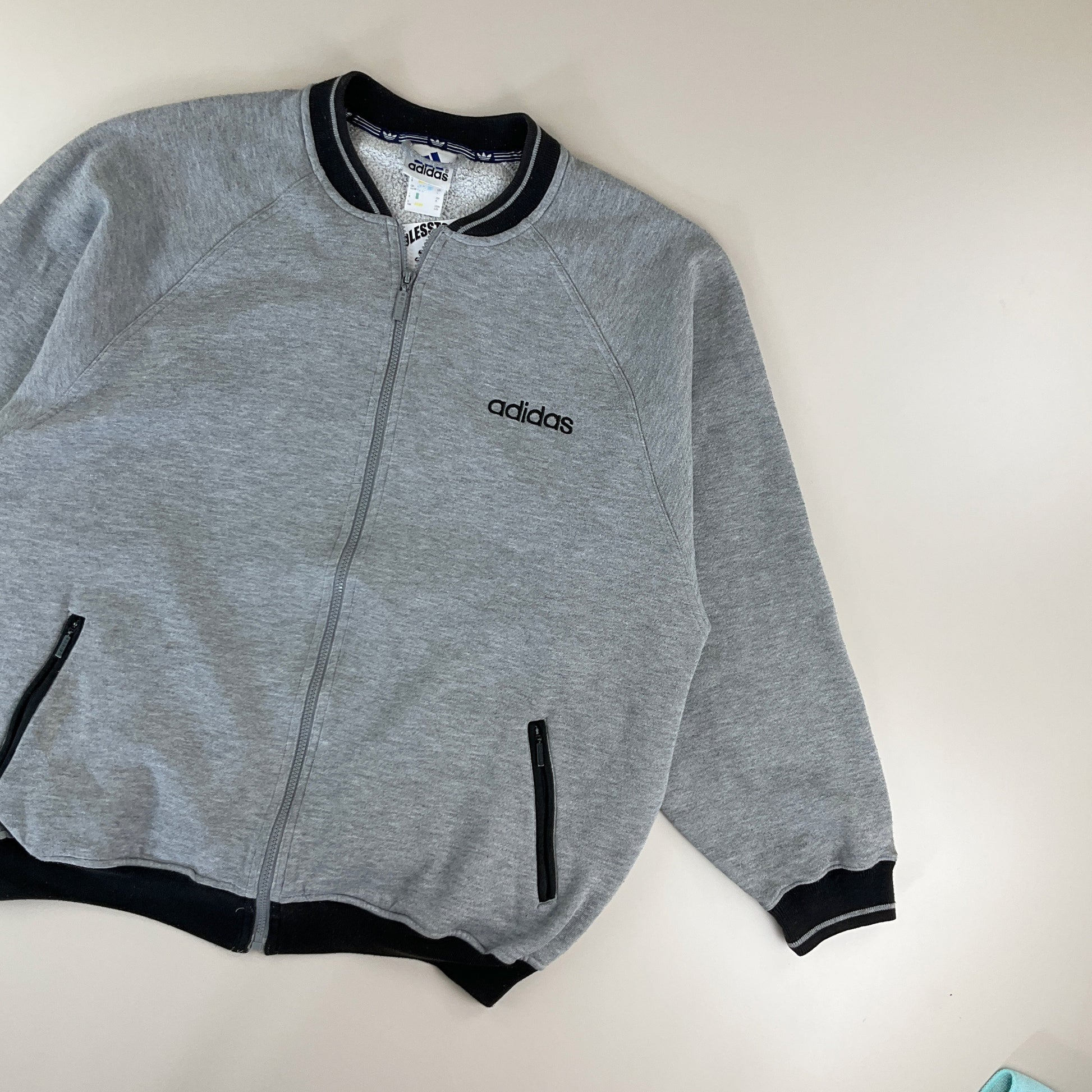 Adidas 90s Baumwolle Jacke - Large-Adidas-olesstore-vintage-secondhand-shop-austria-österreich