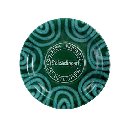 Gmundner Keramik 200 Jahre Schärdinger Teller Grüngeflammt Ø18cm-Gmundner Keramik-olesstore-vintage-secondhand-shop-austria-österreich
