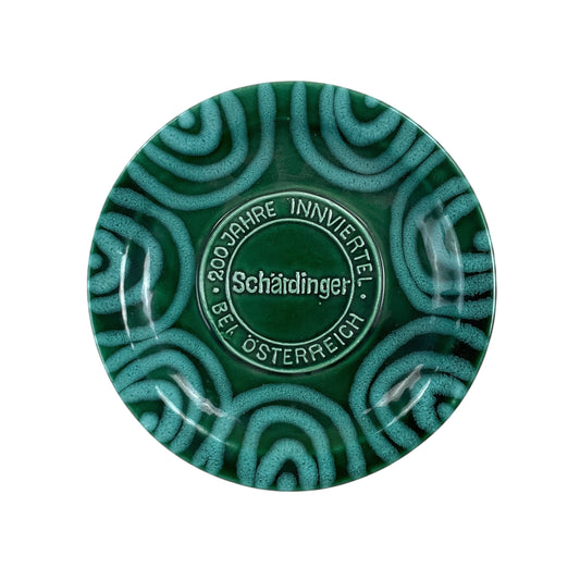 Gmundner Keramik 200 Jahre Schärdinger Teller Grüngeflammt Ø18cm-Gmundner Keramik-olesstore-vintage-secondhand-shop-austria-österreich