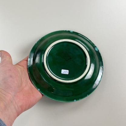 Gmundner Keramik 200 Jahre Schärdinger Teller Grüngeflammt Ø18cm-Gmundner Keramik-olesstore-vintage-secondhand-shop-austria-österreich