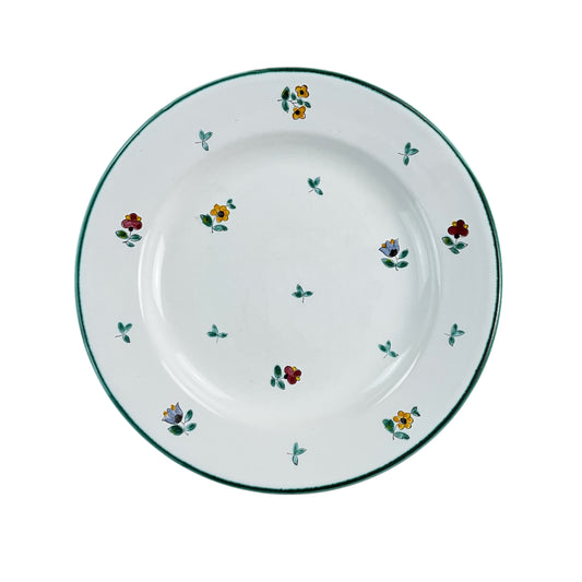 Gmundner Keramik halbtiefer Suppenteller Streublumen Ø24cm-Gmundner Keramik-olesstore-vintage-secondhand-shop-austria-österreich