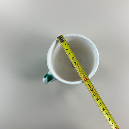 Gmundner Keramik Vintage Tasse Heferl Grüngeflammt Ø10,5cm-Gmundner Keramik-olesstore-vintage-secondhand-shop-austria-österreich