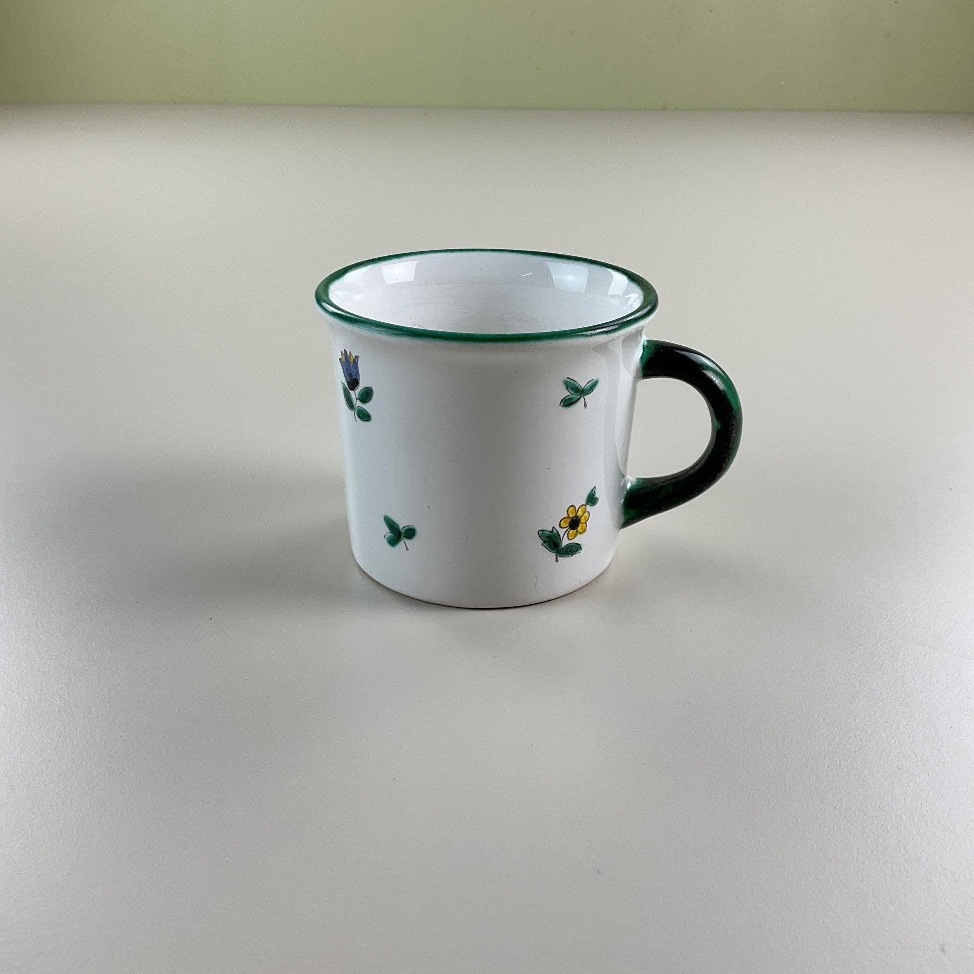 Gmundner Keramik Vintage Tasse Heferl Streublumen Ø9,5cm-Gmundner Keramik-olesstore-vintage-secondhand-shop-austria-österreich