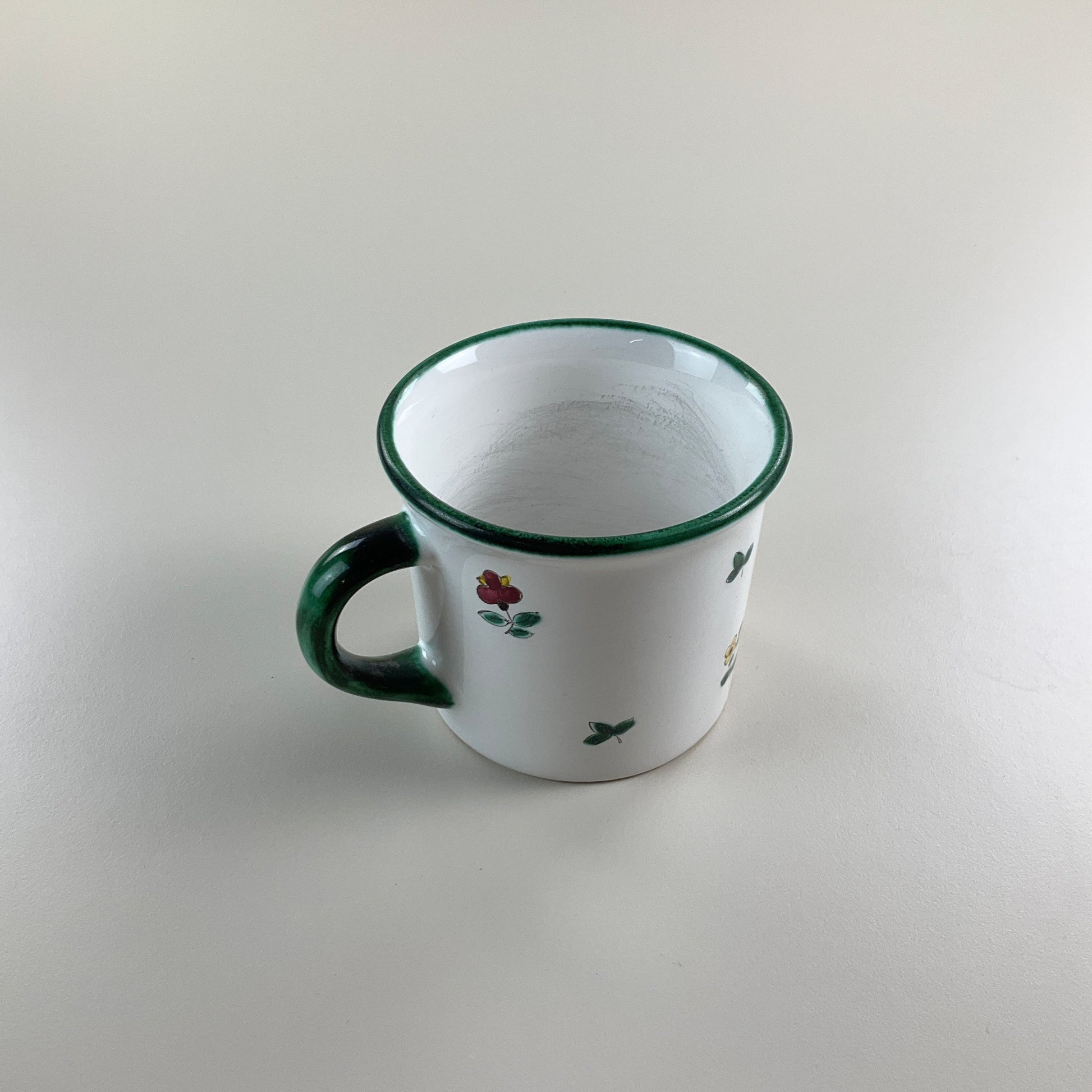 Gmundner Keramik Vintage Tasse Heferl Streublumen Ø9,5cm-Gmundner Keramik-olesstore-vintage-secondhand-shop-austria-österreich