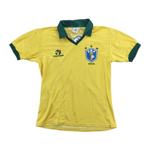 Topper x Brasil 1986 Football Jersey - XS-TOPPER-olesstore-vintage-secondhand-shop-austria-österreich