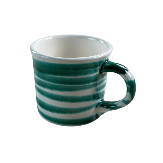 Gmundner Keramik Vintage Tasse Heferl Grüngeflammt Ø8cm-Gmundner Keramik-olesstore-vintage-secondhand-shop-austria-österreich