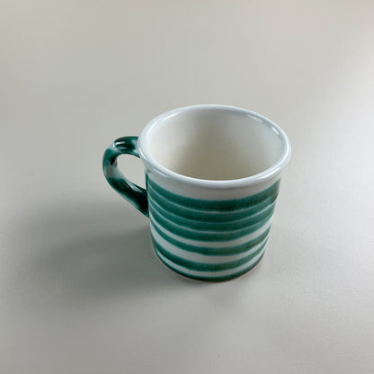Gmundner Keramik Vintage Tasse Heferl Grüngeflammt Ø8cm-Gmundner Keramik-olesstore-vintage-secondhand-shop-austria-österreich